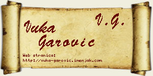 Vuka Garović vizit kartica